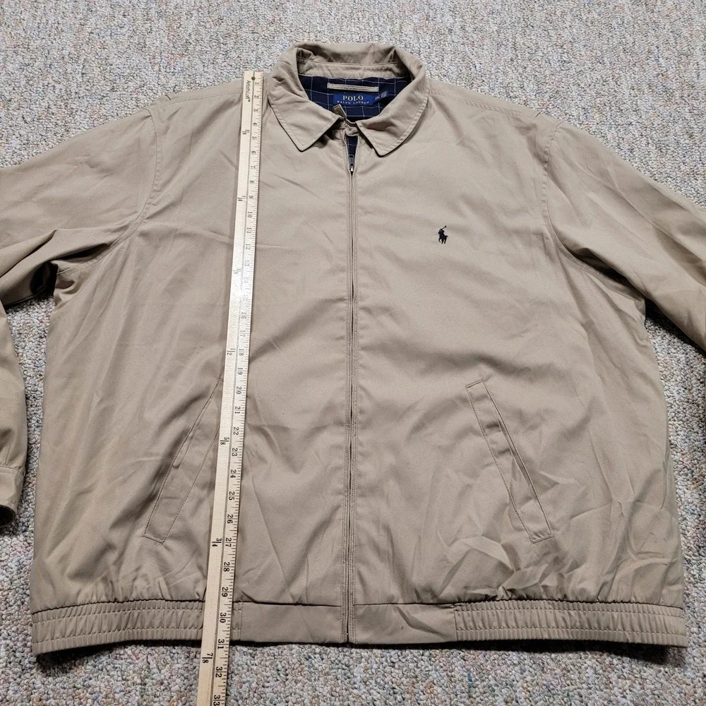 Polo Ralph Lauren Mens 3XLT Tan Beige Bi-Swing Jacket Windbreaker Big and Tall‎